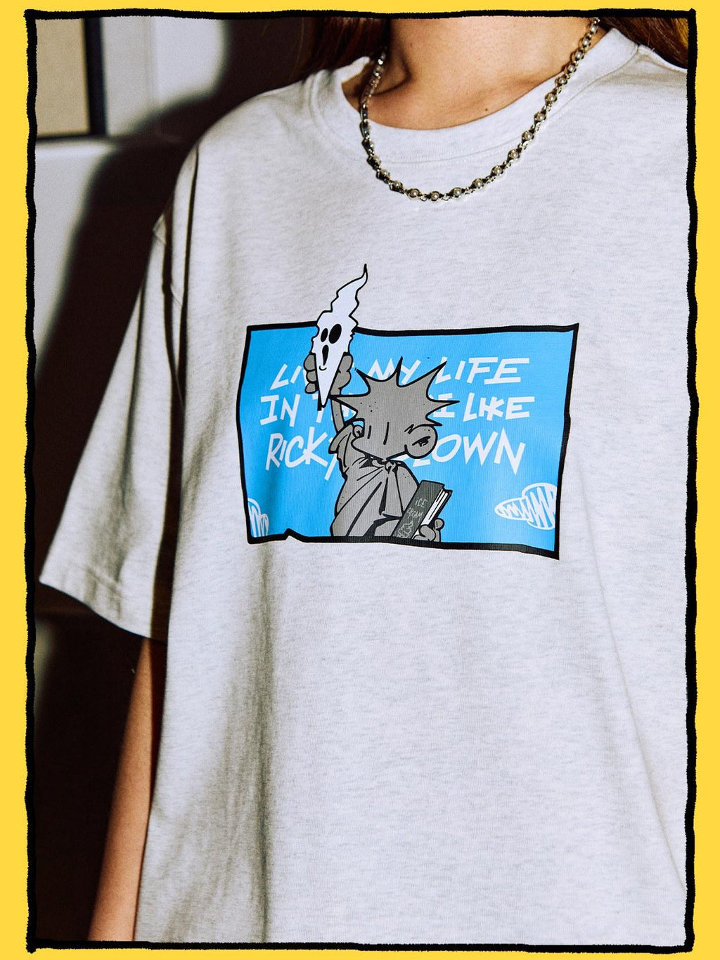 Pineapple Cartoon Print Cooling Men's Cotton Short Sleeve T-shirts