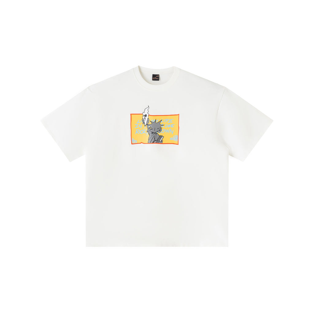 RickyisClown_Pineapple_Cartoon_Print_Men's_Cooling_Cotton_Short_Sleeve_T-shirts_MISSTT