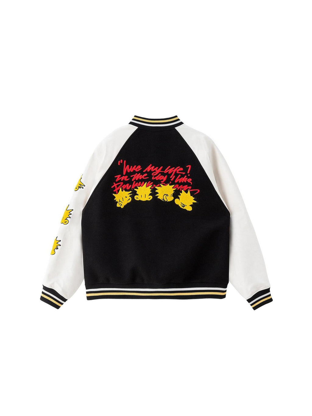 RickyisClown Pineapple Embroidery Ribbed Hem Loose Fit Men's Polyester Baseball Jerseys