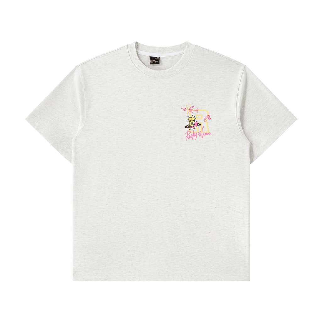 RickyisClown_Pineapple_Floral_Loose_Fit_Embroidered_Men's_Cotton_Short_Sleeve_T-shirts_MISSTT