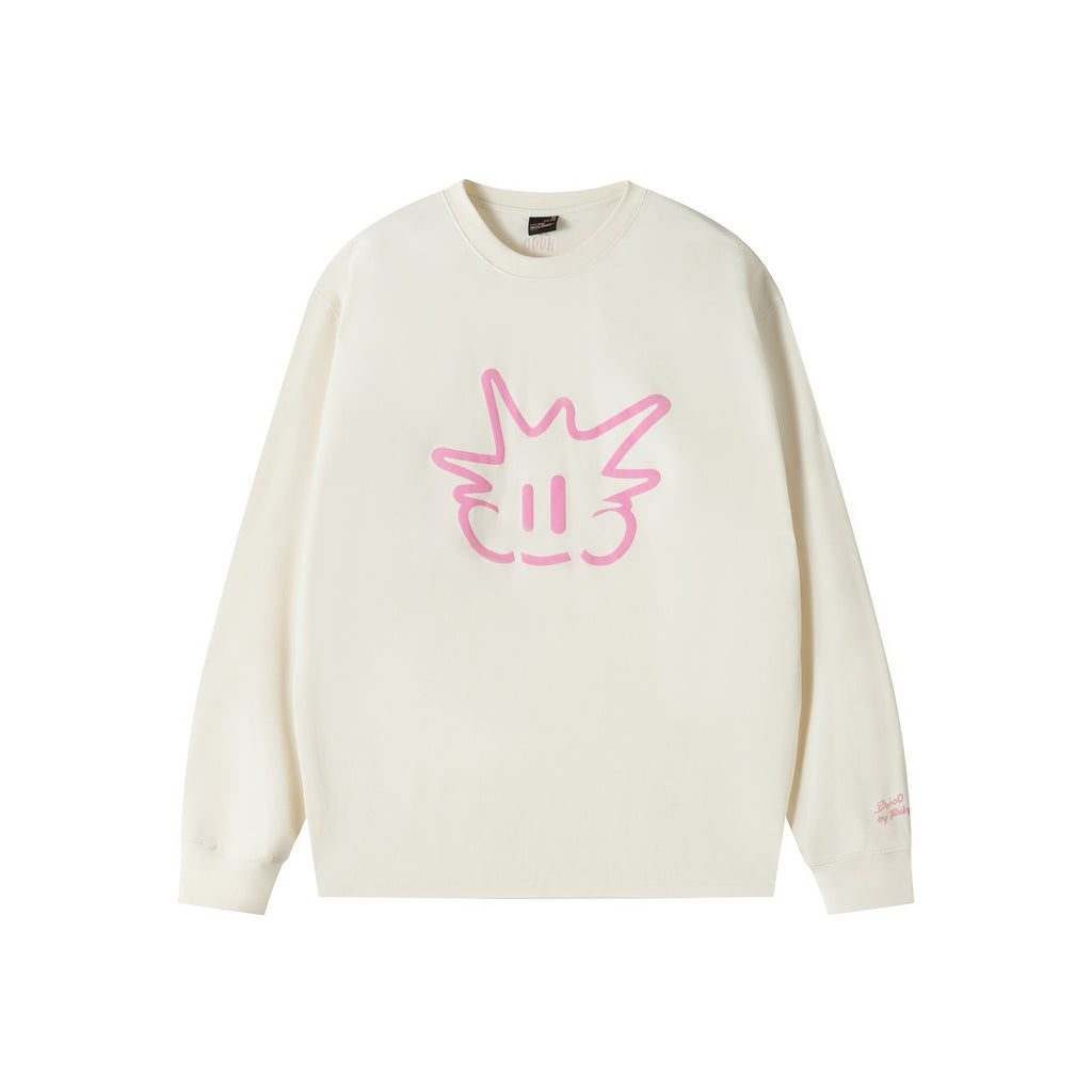 RickyisClown_Pineapple_Head_Printed_Cartoon_Men's_Cotton_Polyester_Blend_Long_Sleeve_T-shirts_MISSTT