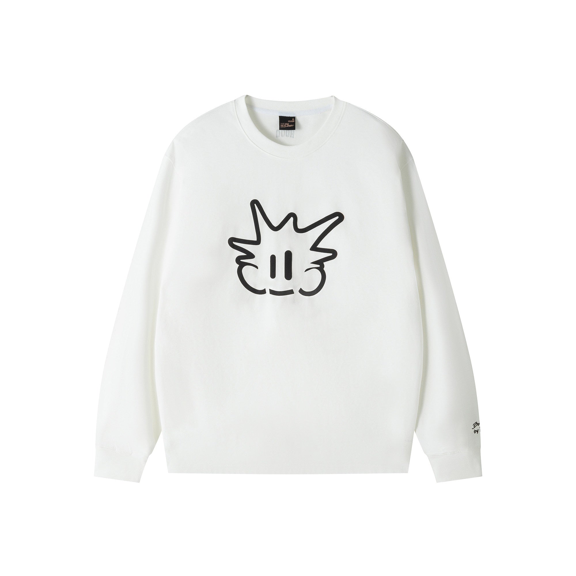RickyisClown_Pineapple_Head_Printed_Cartoon_Men's_Cotton_Polyester_Blend_Long_Sleeve_T-shirts_MISSTT