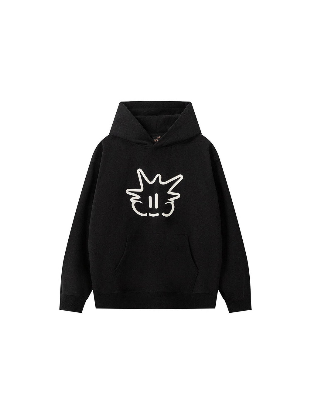 RickyisClown Pineapple Knit Hooded Loose Fit American Streetwear Men's Pullover Hoodies