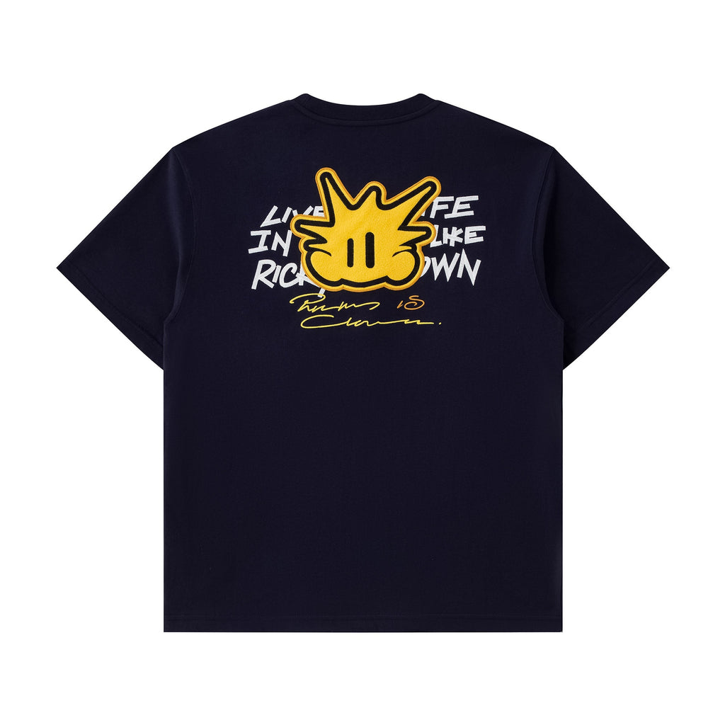 RickyisClown_Pineapple_Patch_Embroidered_Letter_Cartoon_Men's_Cotton_Short_Sleeve_T-shirts_MISSTT