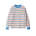 RickyisClown_Pineapple_Print_Colorblock_Striped_Men's_Lightweight_Long_Sleeve_T-shirts_MISSTT