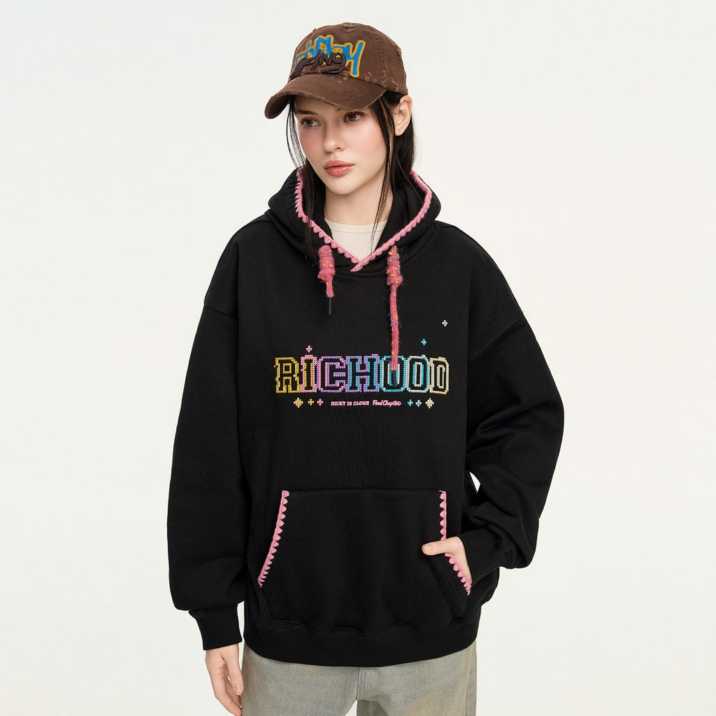 RickyisClown_Pixel_Dot_Embroidered_Men's_Cotton_Blend_Fleece_Pullover_Hoodies_MISSTT