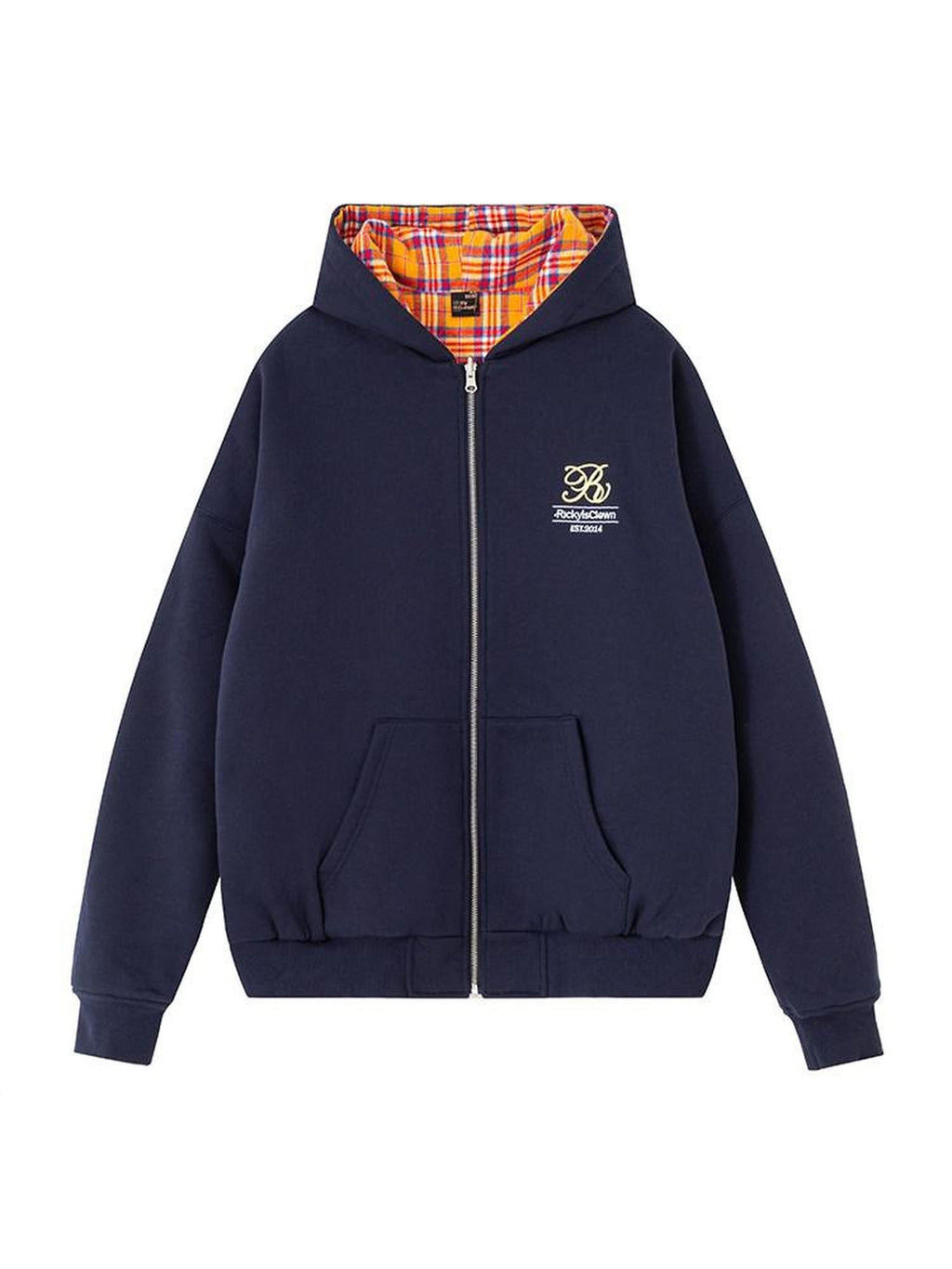 RickyisClown Plaid Reversible Hooded Relaxed Fit Men's Cotton Blend Cardigans