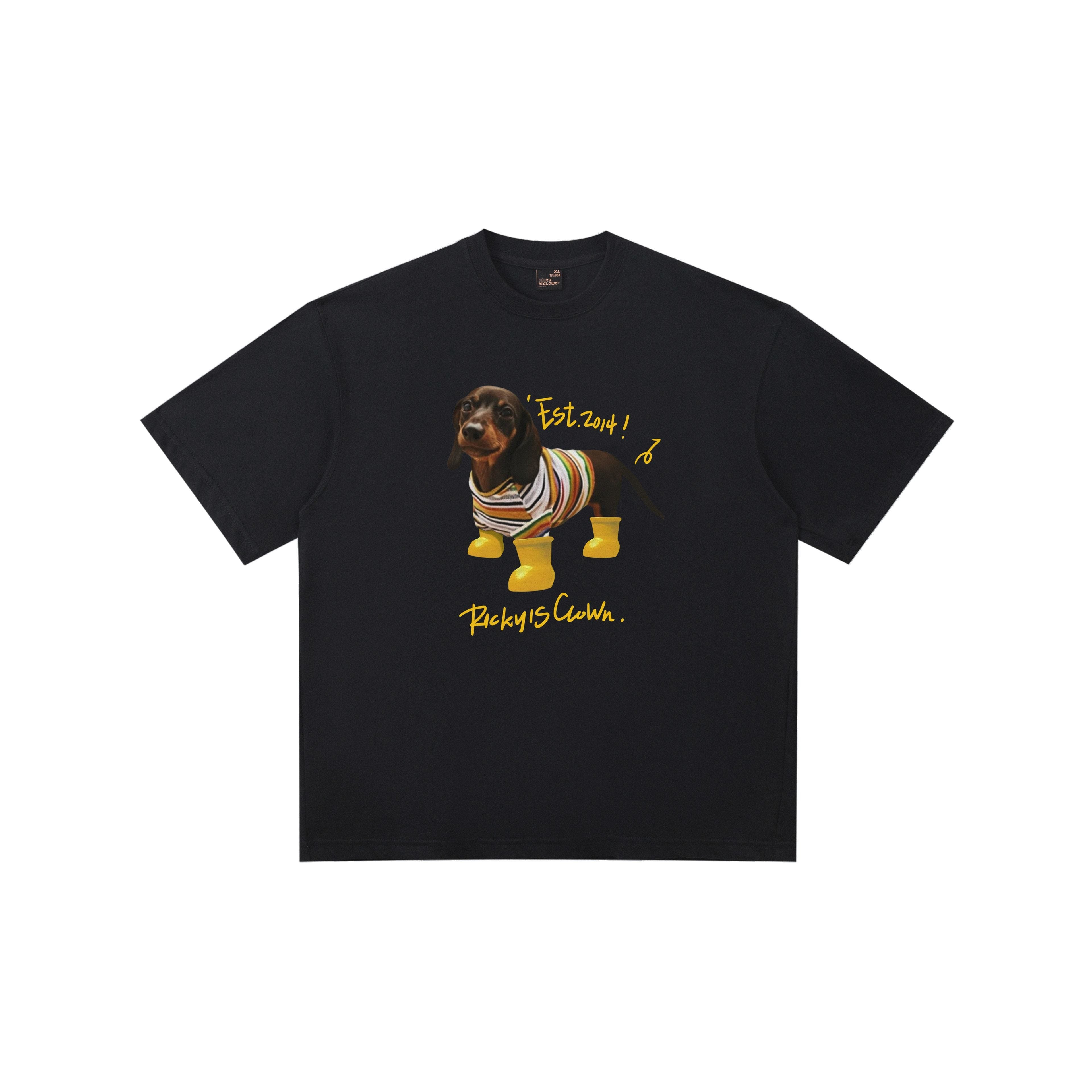 RickyisClown_Playful_Puppy_Print_Cooling_Men's_Cotton_Short_Sleeve_T_Shirts_MISSTT