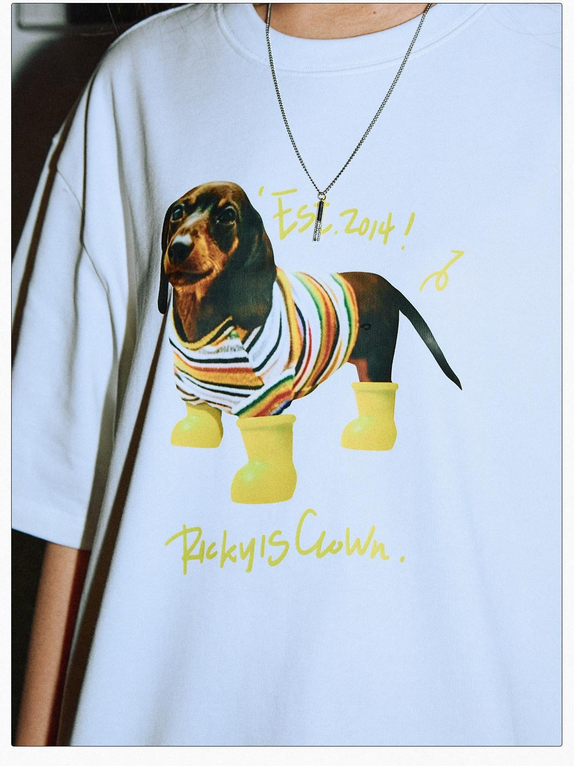 RickyisClown Playful Puppy Print Cooling Men's Cotton Short Sleeve T Shirts