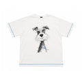 RickyisClown_Scribble_Puppy_Contrast_Print_Men's_Slub_Cotton_Short_Sleeve_T-shirts_MISSTT