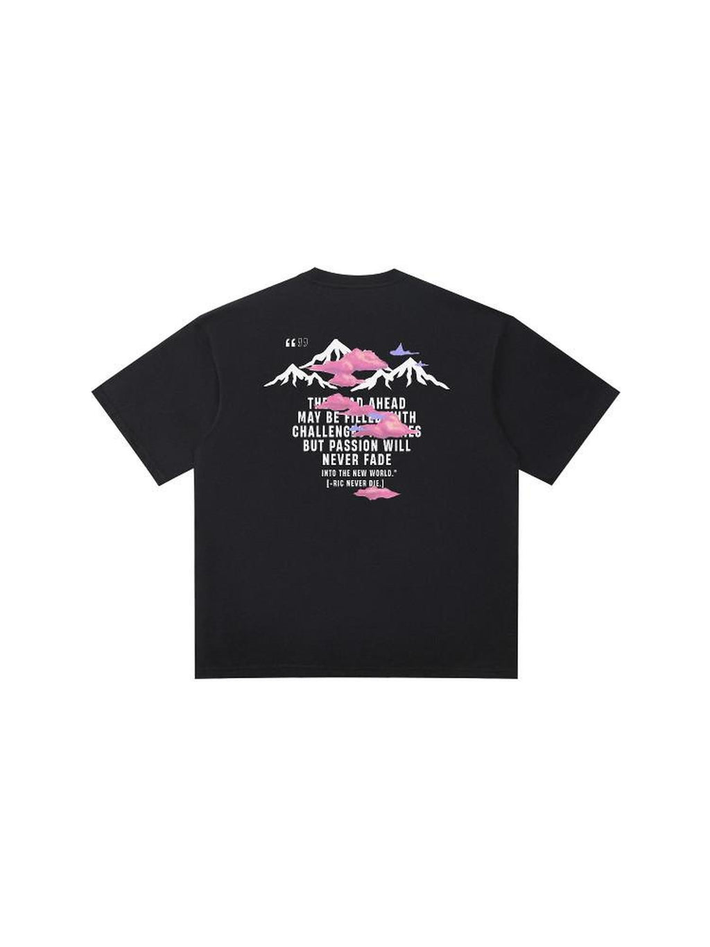 RickyisClown Snowcloud Pink Cartoon Print Cooling Men's Cotton Blend Short Sleeve T-shirts