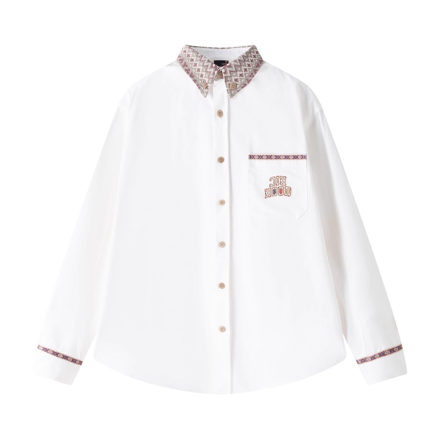 RickyisClown_Solid_Ethnic_Loose_Fit_Men's_Cotton_Breathable_Long_Sleeve_Button_Casual_Shirts_MISSTT