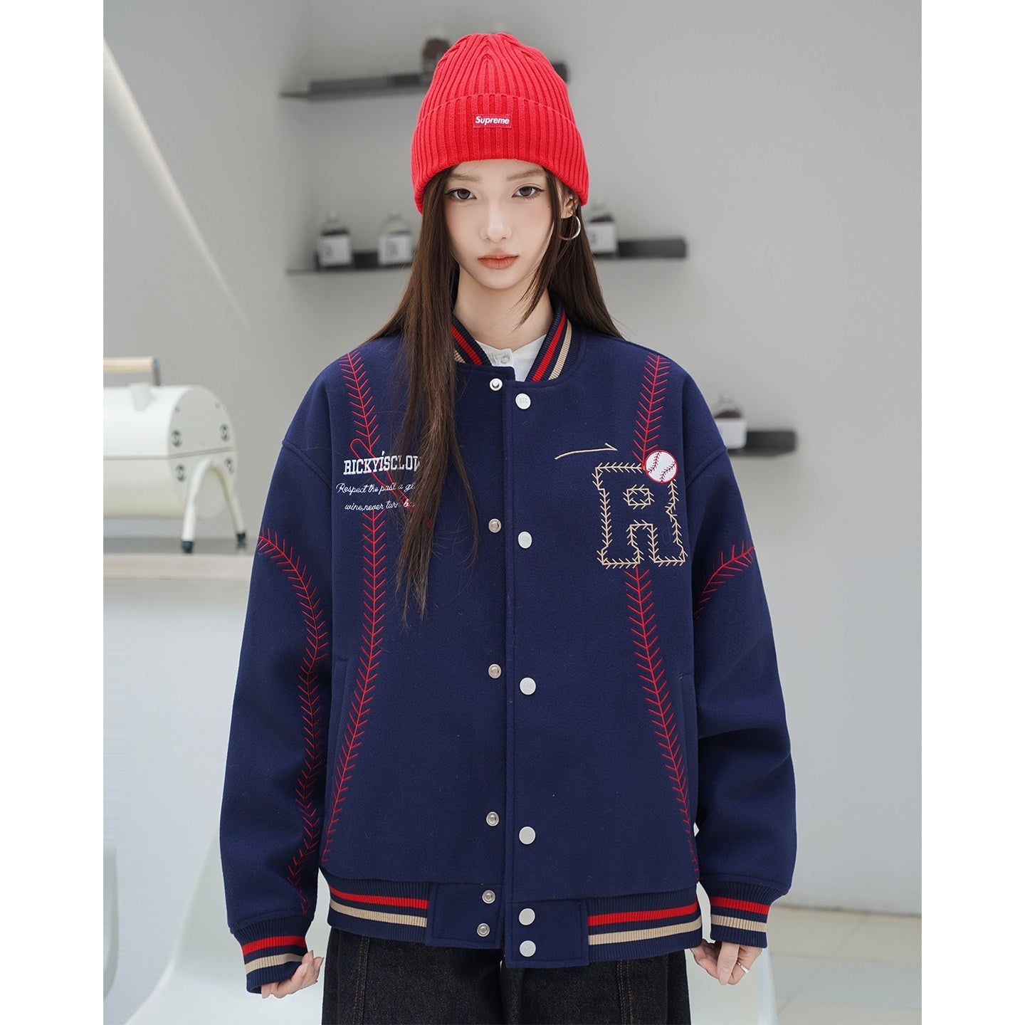 RickyisClown_Sporty_Baseball_Quilted_Loose_Fit_Men's_Cotton_Padded_Puffer_Jackets_MISSTT