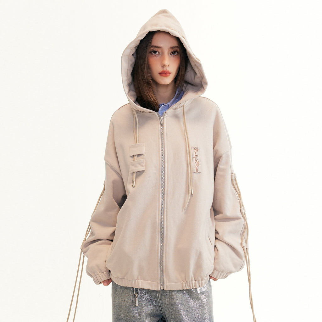 RickyisClown_Street_Drawstring_Oversized_Design_Detail_Men's_Zip-up_Hoodies_MISSTT