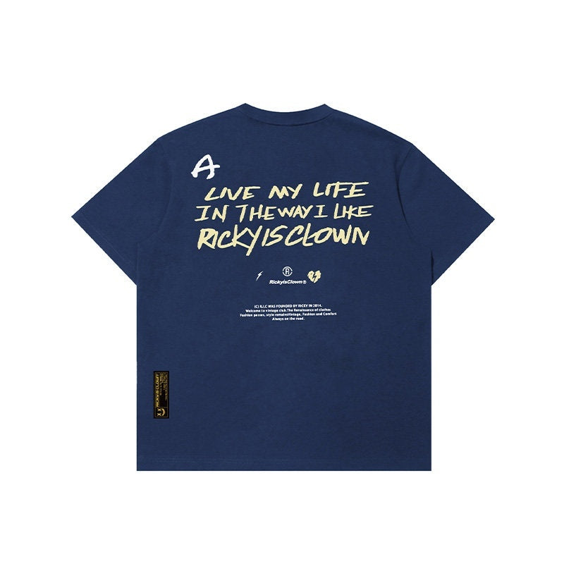 RickyisClown_Streetwear_American_Oversized_Men's_Pure_Cotton_Short_Sleeve_T-shirts_MISSTT