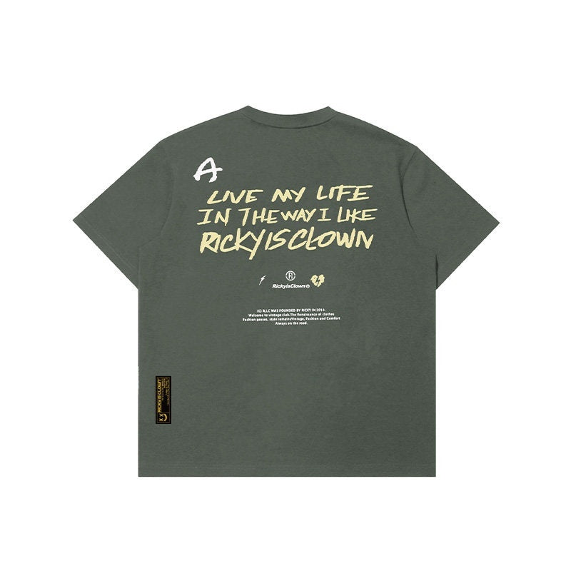 RickyisClown_Streetwear_American_Oversized_Men's_Pure_Cotton_Short_Sleeve_T-shirts_MISSTT