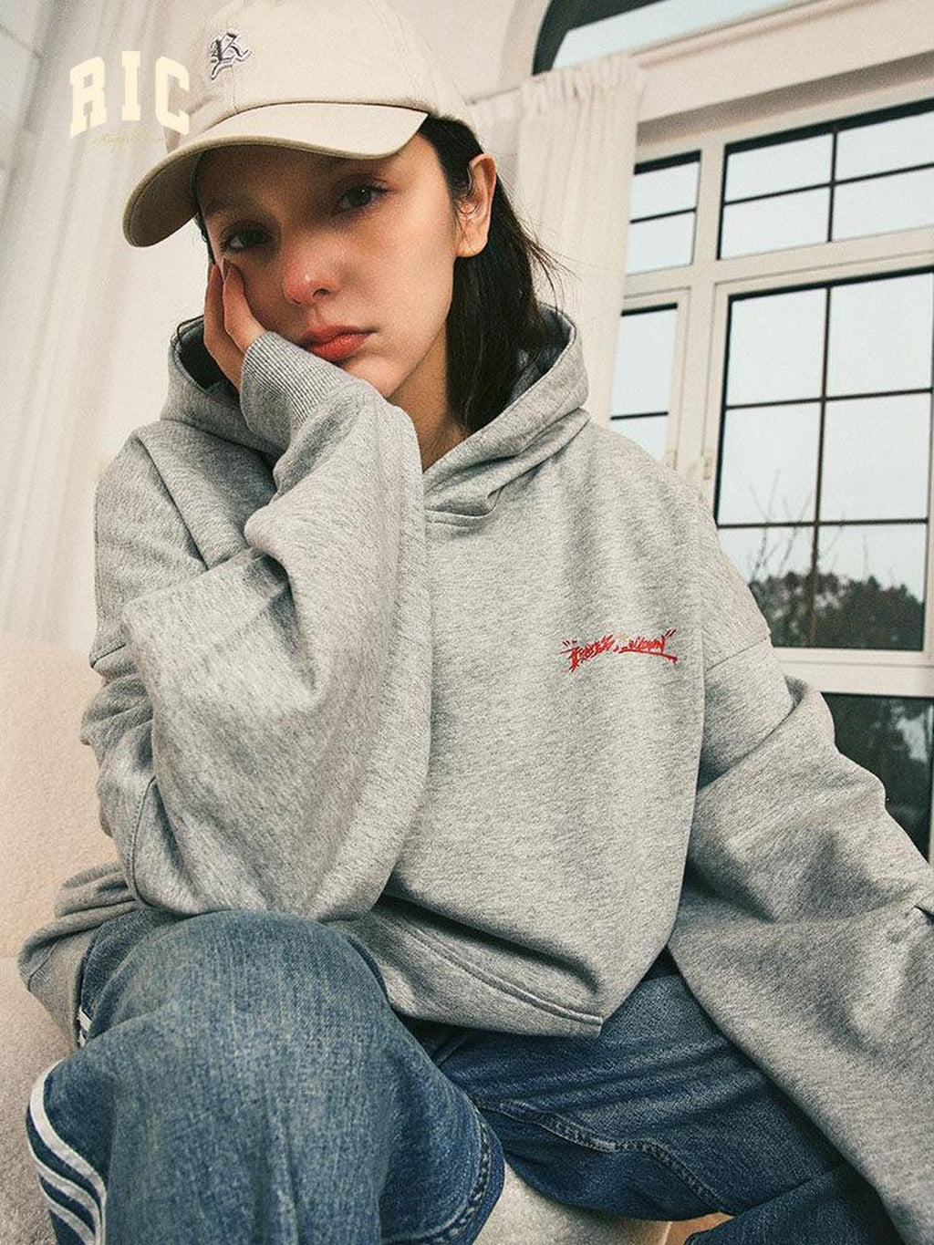 RickyisClown Streetwear Oversized Long Sleeve American Men's Pullover Hoodies