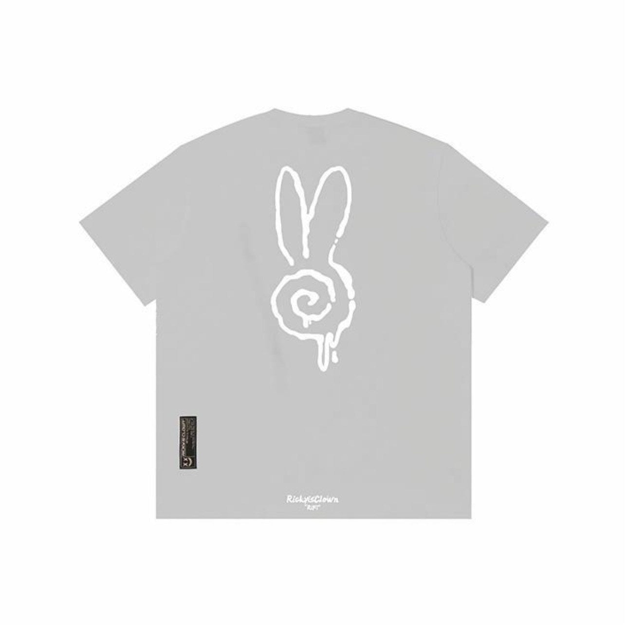 RickyisClown_Swirl_Rabbit_Animal_Print_Men's_100_Percent_Cotton_Short_Sleeve_T-shirts_MISSTT