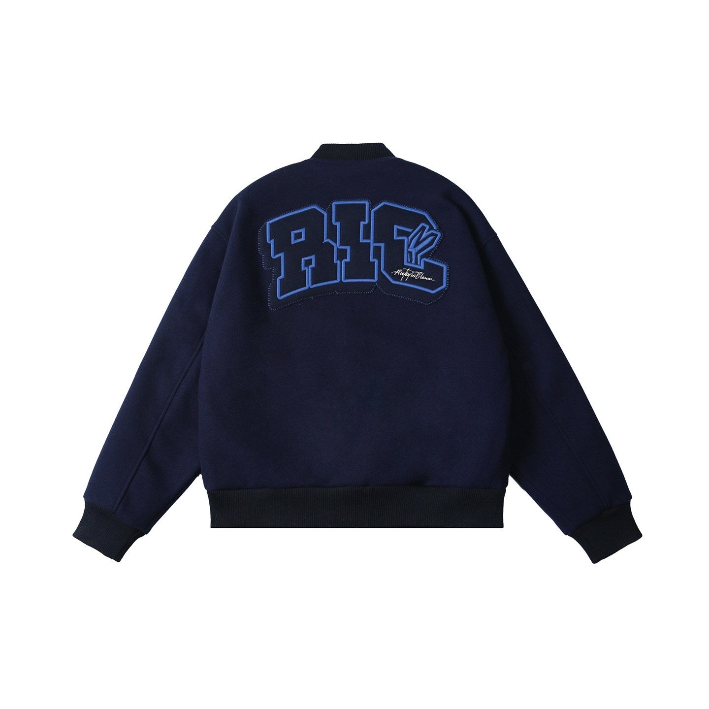 RickyisClown_Swirl_Rabbit_Applique_Embroidery_Ribbed_Hem_Men's_Polyester_Baseball_Jerseys_MISSTT
