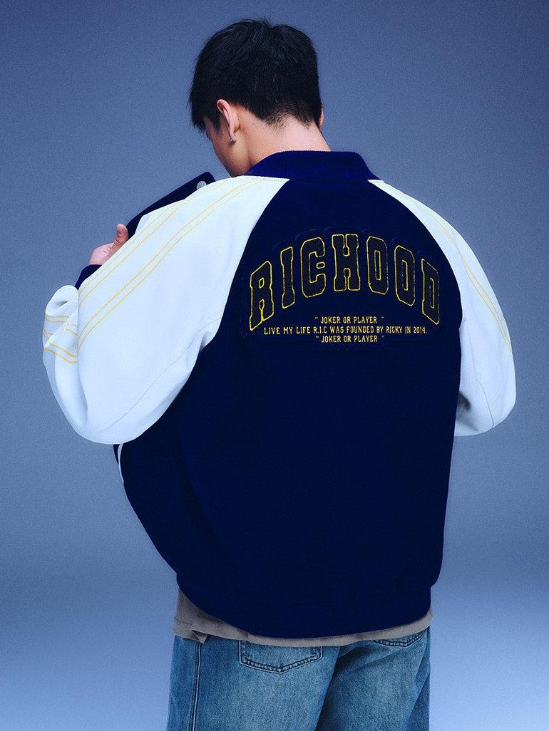 RickyisClown Swirl Rabbit Bee Chenille Embroidery Vintage Men's Polyester Pu Baseball Jerseys