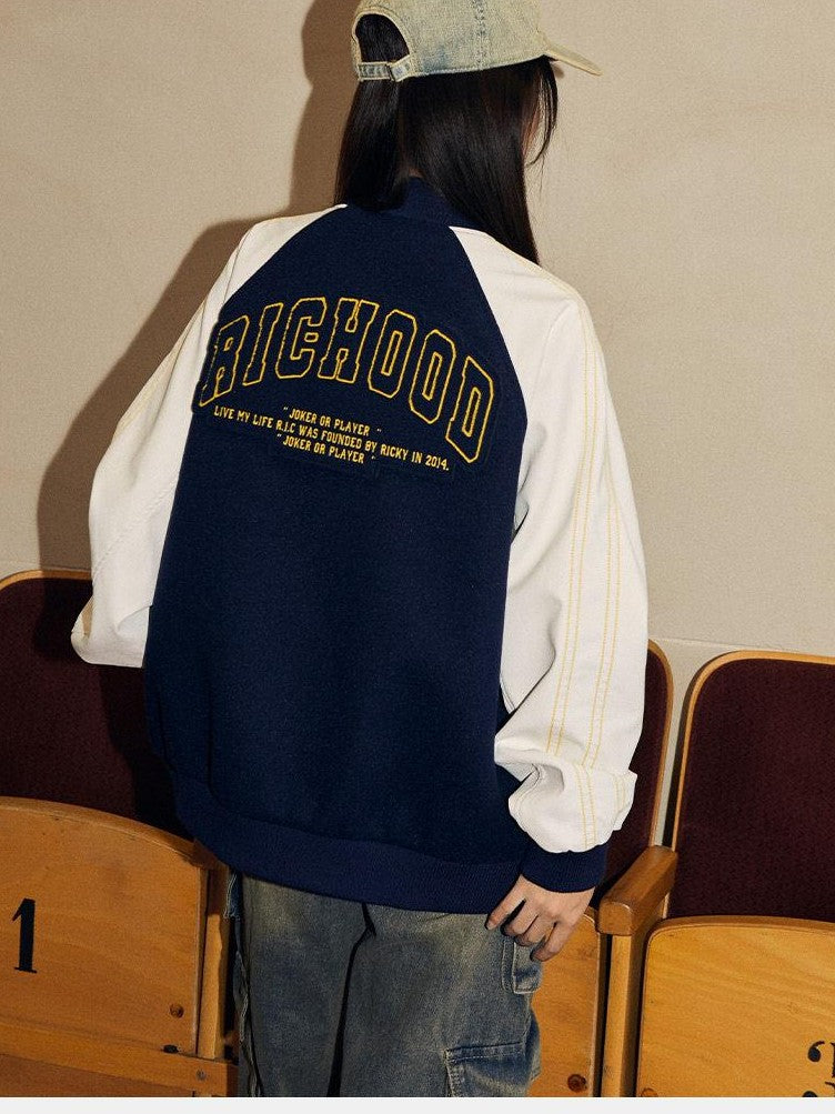 RickyisClown Swirl Rabbit Bee Chenille Embroidery Vintage Men's Polyester Pu Baseball Jerseys