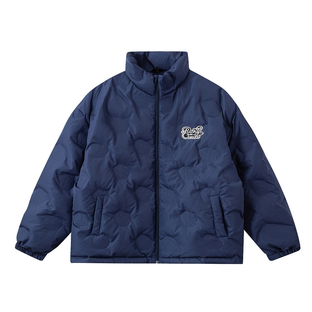 RickyisClown_Swirl_Rabbit_Embossed_Lightweight_Loose_Men's_90_White_Duck_Down_Down_Jackets_MISSTT