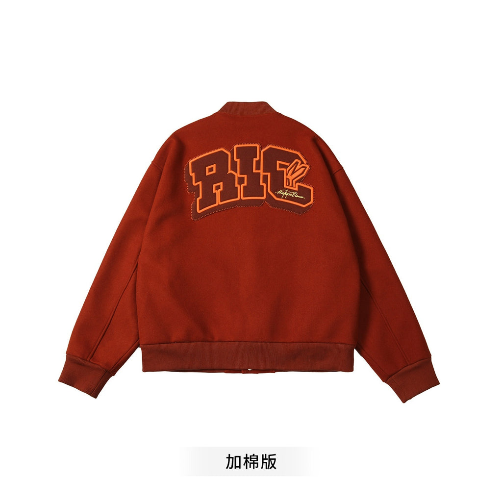 RickyisClown_Swirl_Rabbit_Embroidered_Loose_Fit_Men's_Woolen_Baseball_Jerseys_MISSTT
