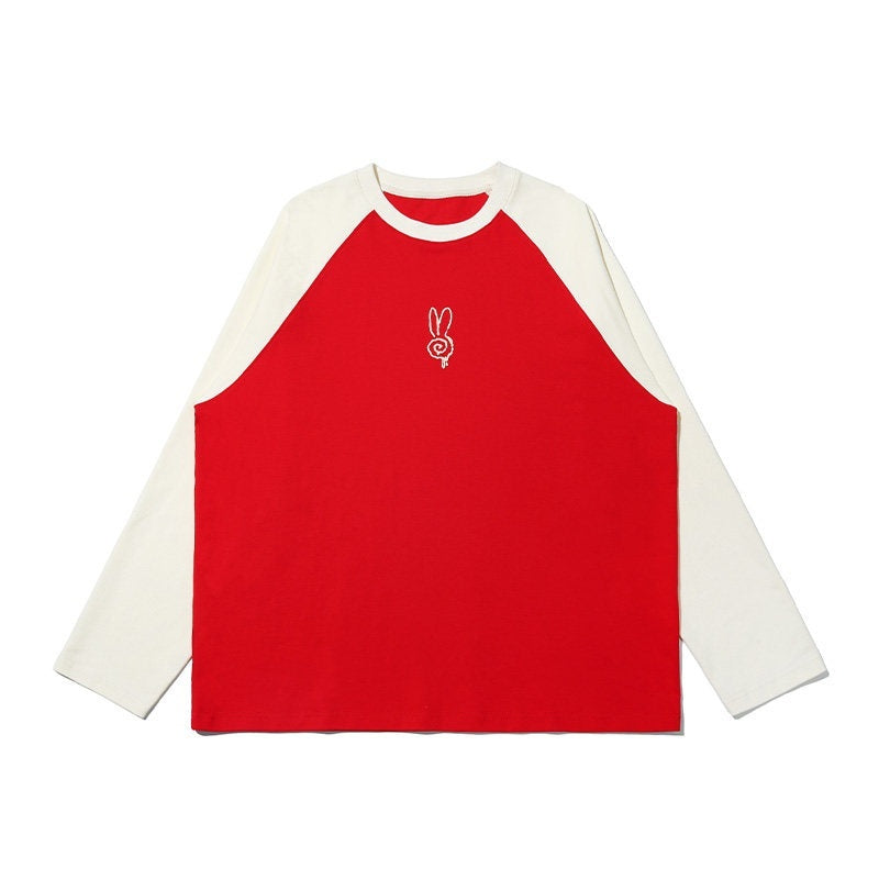 RickyisClown_Swirl_Rabbit_Graphic_Raglan_Oversized_Men's_Long_Sleeve_T-shirts_MISSTT