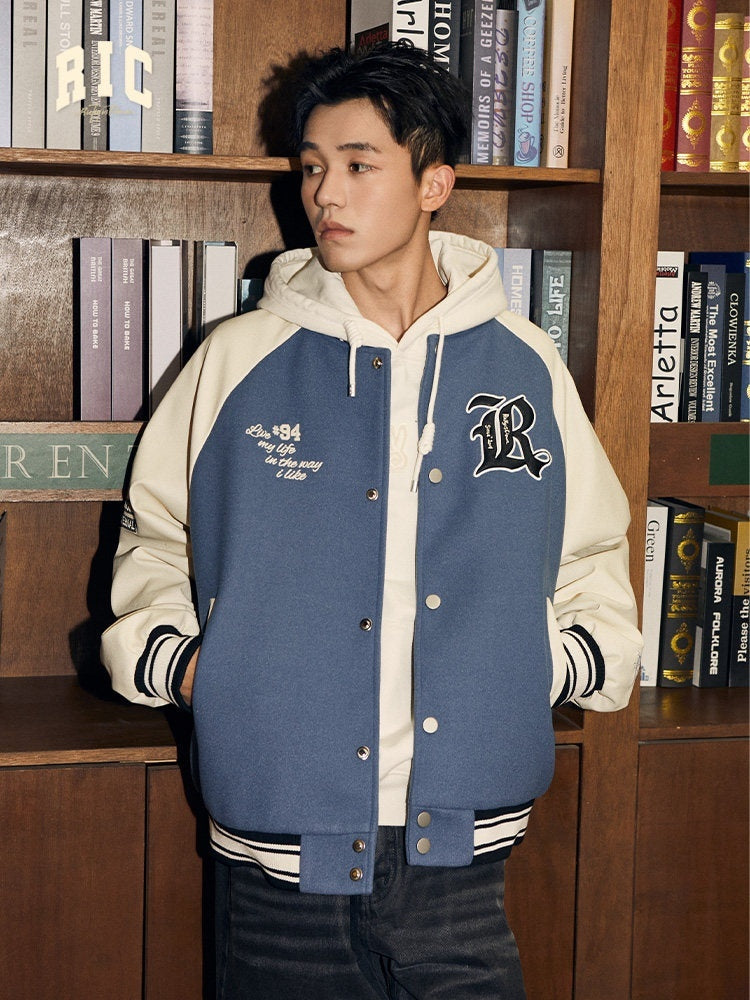 RickyisClown_Swirl_Rabbit_Twin_Lotus_Embroidered_Men's_Baseball_Style_Leather_Jackets_MISSTT