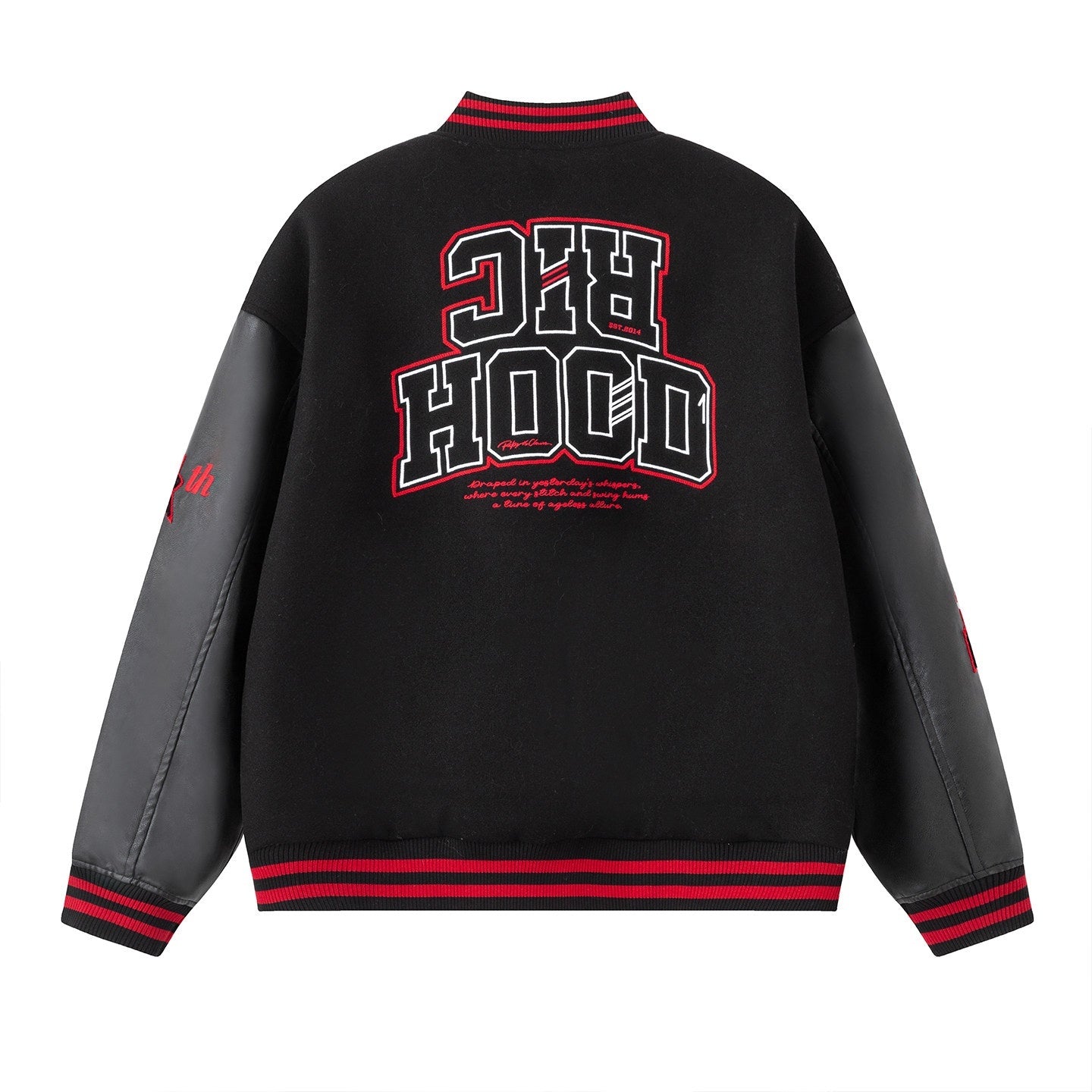 RickyisClown_Terry_Embroidery_Colorblock_Pu_Leather_Patchwork_Men's_Baseball_Jerseys_MISSTT