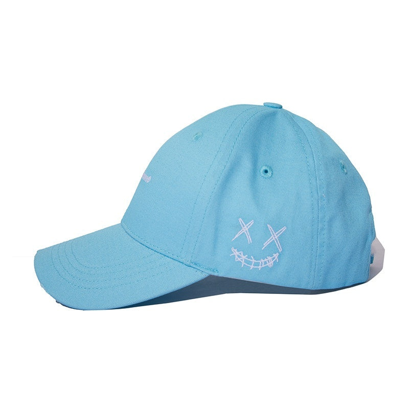 RickyisClown_Torn_Grin_Clown_Smiley_Embroidered_Duckbill_Sunshade_Men's_Baseball_Caps_MISSTT