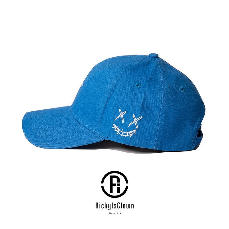 RickyisClown_Torn_Grin_Clown_Smiley_Embroidered_Duckbill_Sunshade_Men's_Baseball_Caps_MISSTT