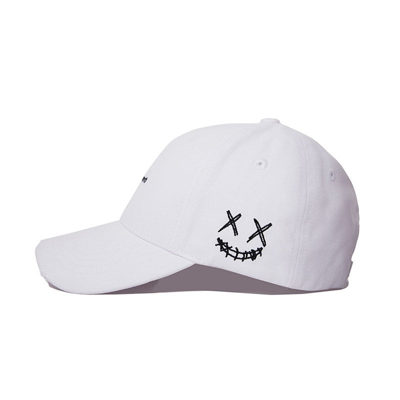 RickyisClown_Torn_Grin_Clown_Smiley_Embroidered_Duckbill_Sunshade_Men's_Baseball_Caps_MISSTT