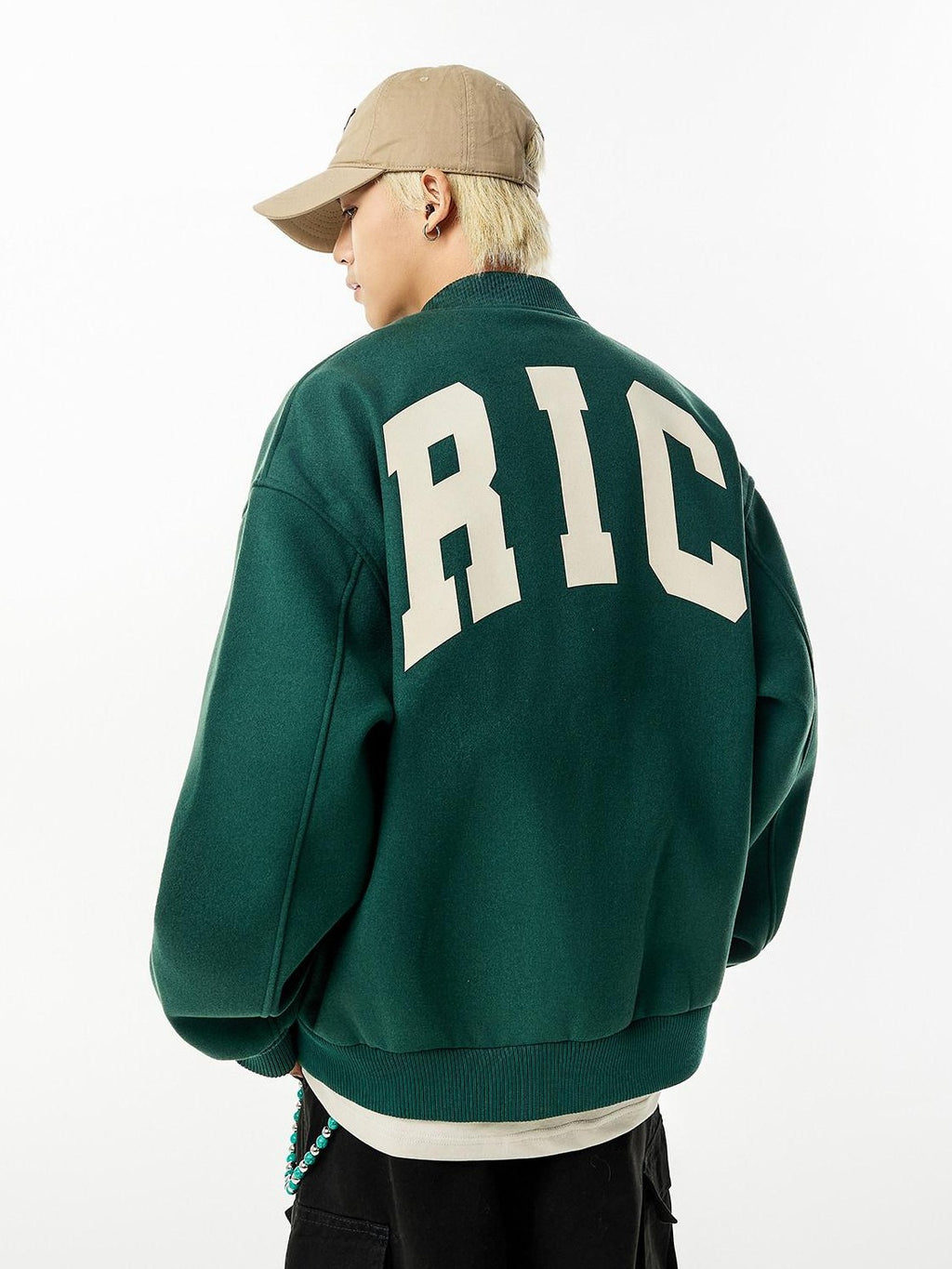 RickyisClown Torn Smile Embroidered Loose Fit Men's Woollike Polyester Baseball Jerseys