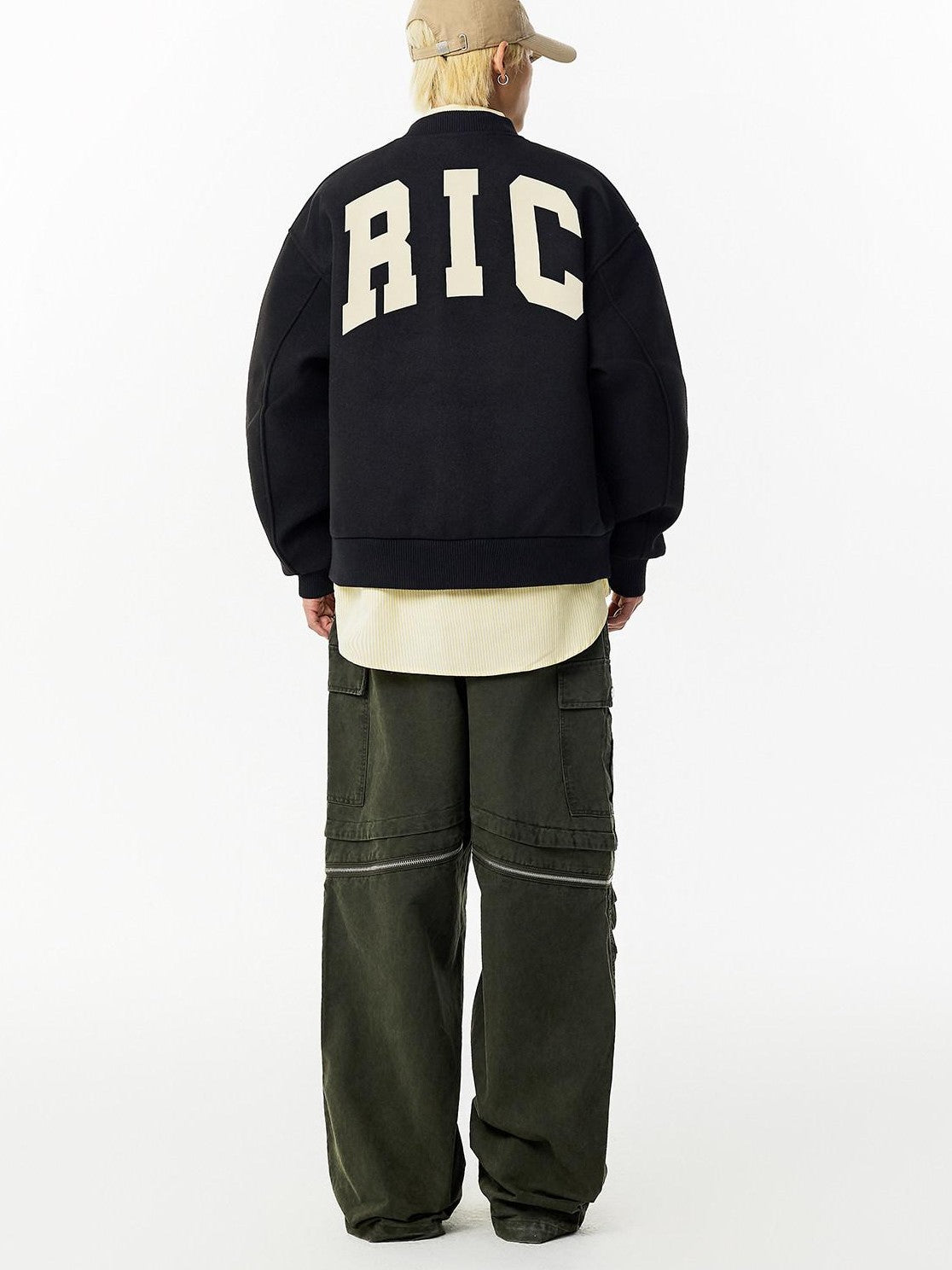 RickyisClown Torn Smile Embroidered Loose Fit Men's Woollike Polyester Baseball Jerseys
