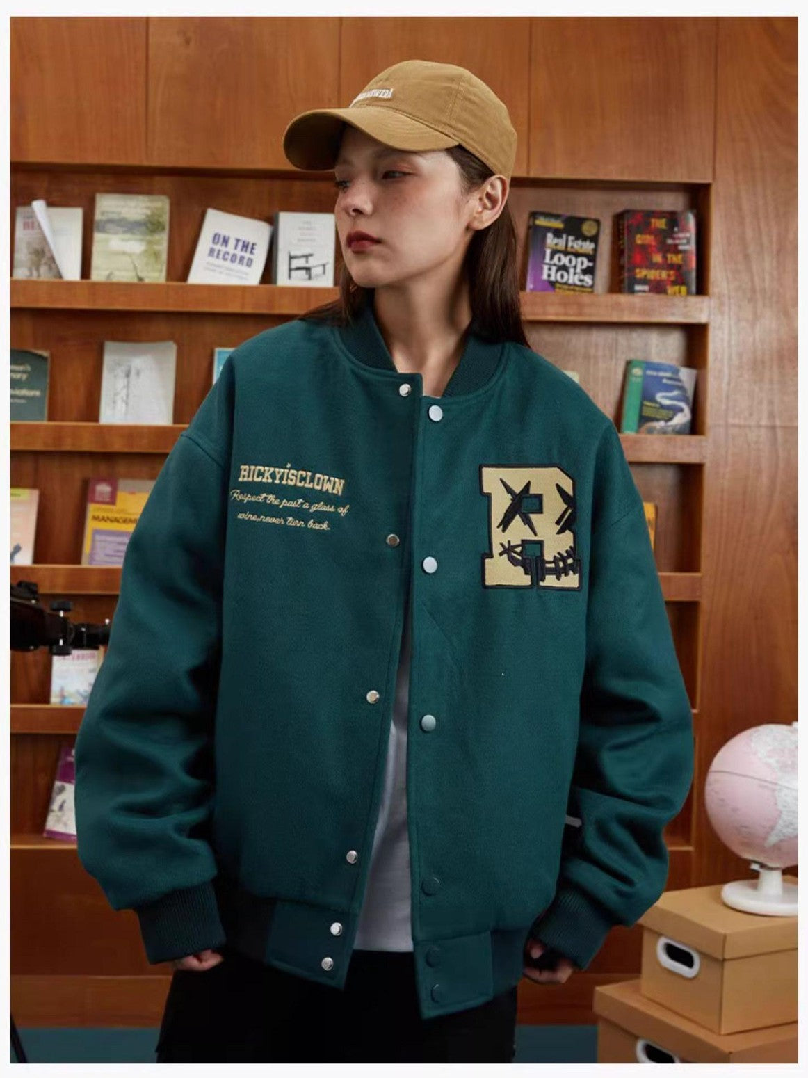 RickyisClown Torn Smile Embroidered Loose Fit Men's Woollike Polyester Baseball Jerseys