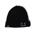 RickyisClown_Torn_Smiley_Face_Knitted_Rolled_Cuff_Round_Top_Men's_Acrylic_Beanies_MISSTT