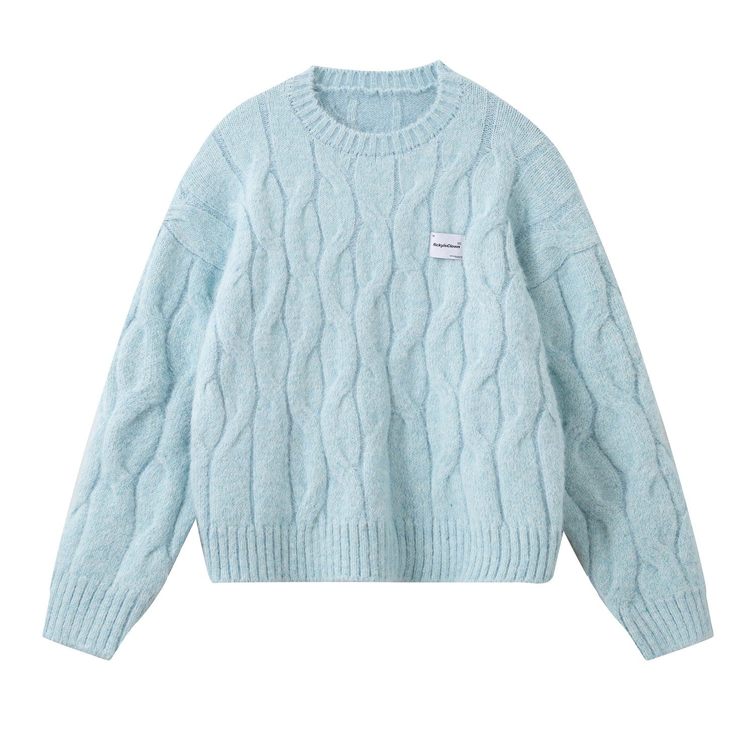 RickyisClown_Trendy_Round_Neck_Loose_Fit_Knit_Pullover_Men's_Cotton_Blend_Sweater_Vests_MISSTT