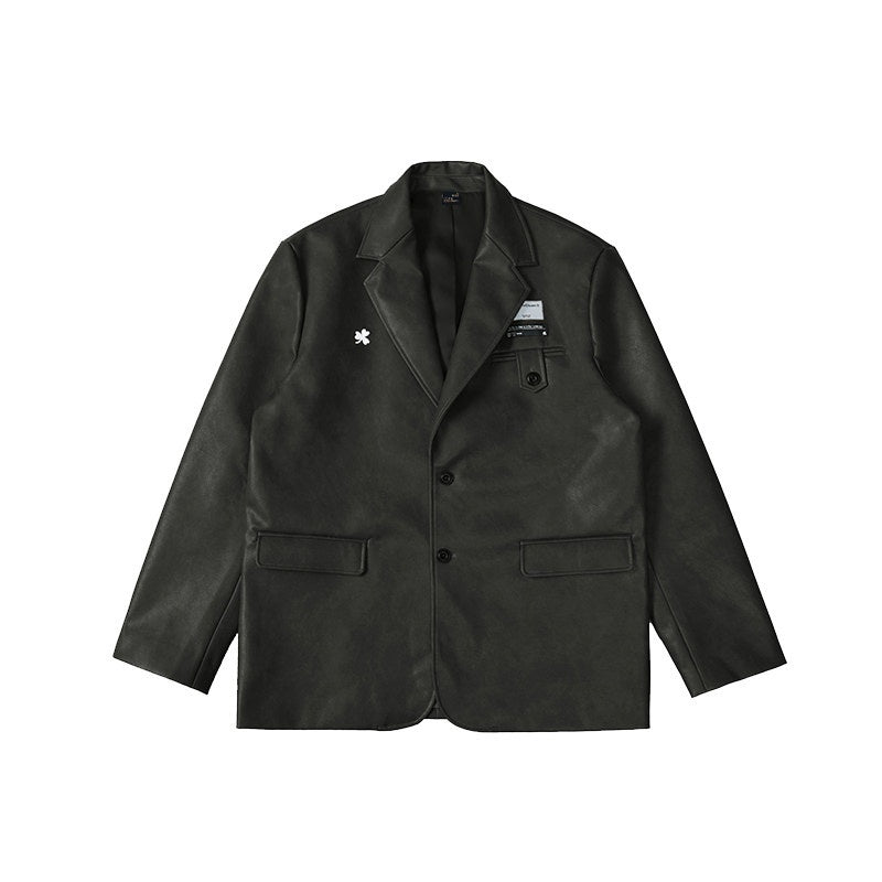 RickyisClown_Vintage_Casual_Blazer_Tailored_Matching_Couple_Men's_Leather_Jackets_MISSTT