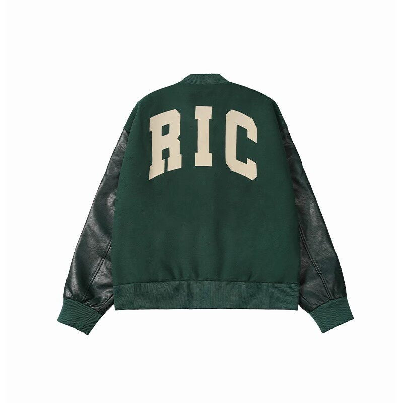 RickyisClown_Vintage_Flocked_Pu_Leather_Sleeve_Padded_Splice_Loose_Men's_Baseball_Jerseys_MISSTT