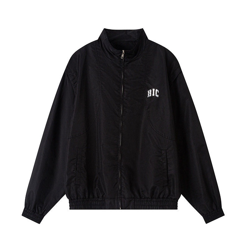 RickyisClown_Vintage_Loose_Stand_Collar_Detachable_Sleeves_Men's_Nylon_Utility_Jackets_MISSTT