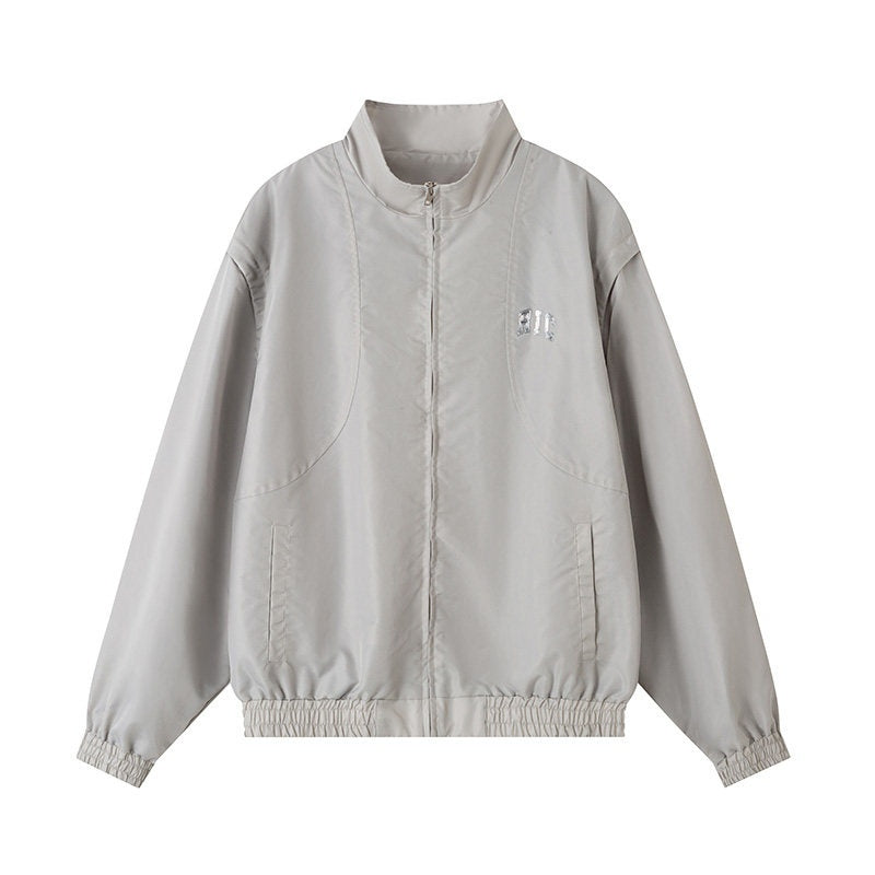 RickyisClown_Vintage_Loose_Stand_Collar_Detachable_Sleeves_Men's_Nylon_Utility_Jackets_MISSTT