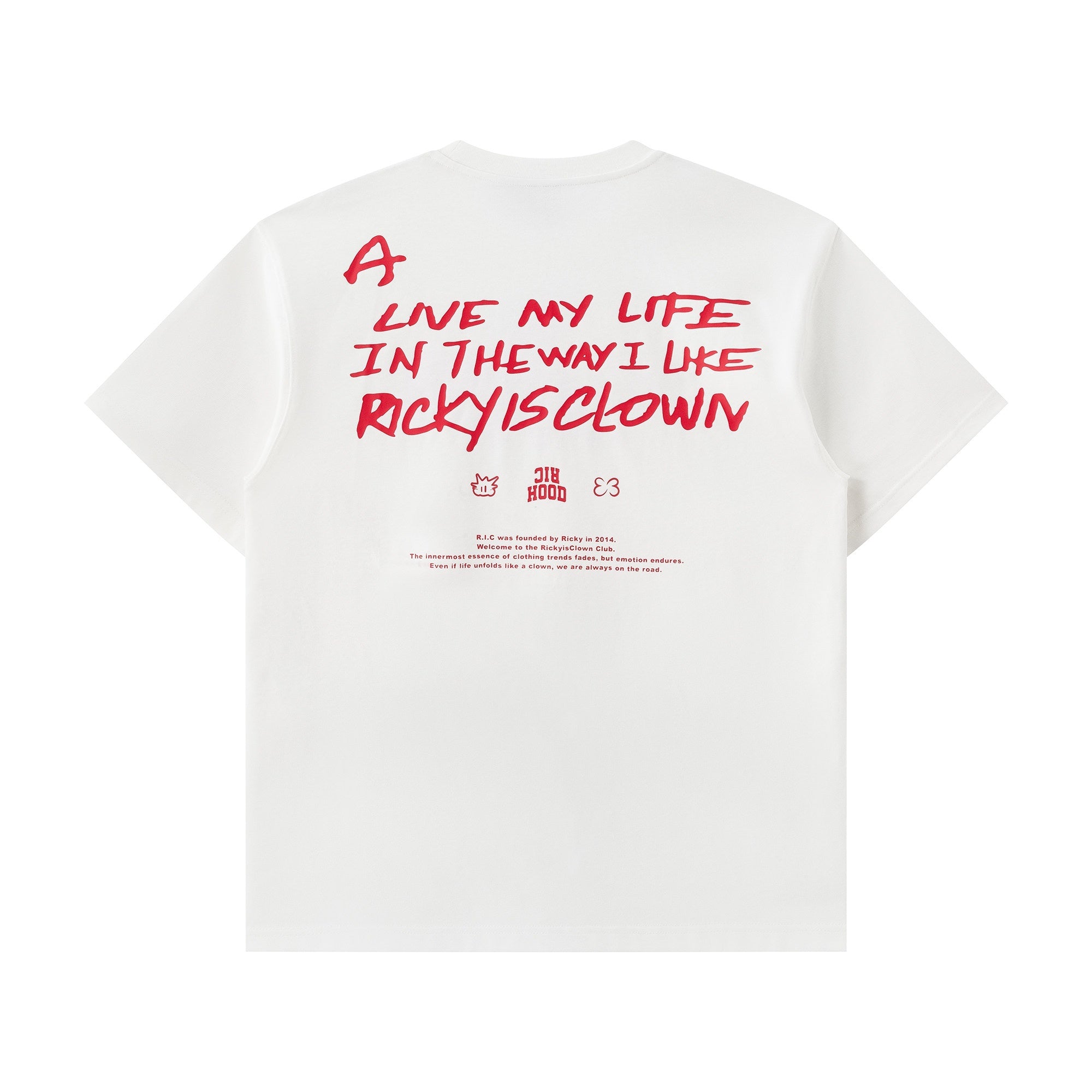 RickyisClown_Vinyl_Record_Print_Loose_Men's_Cotton_Short_Sleeve_T-shirts_MISSTT