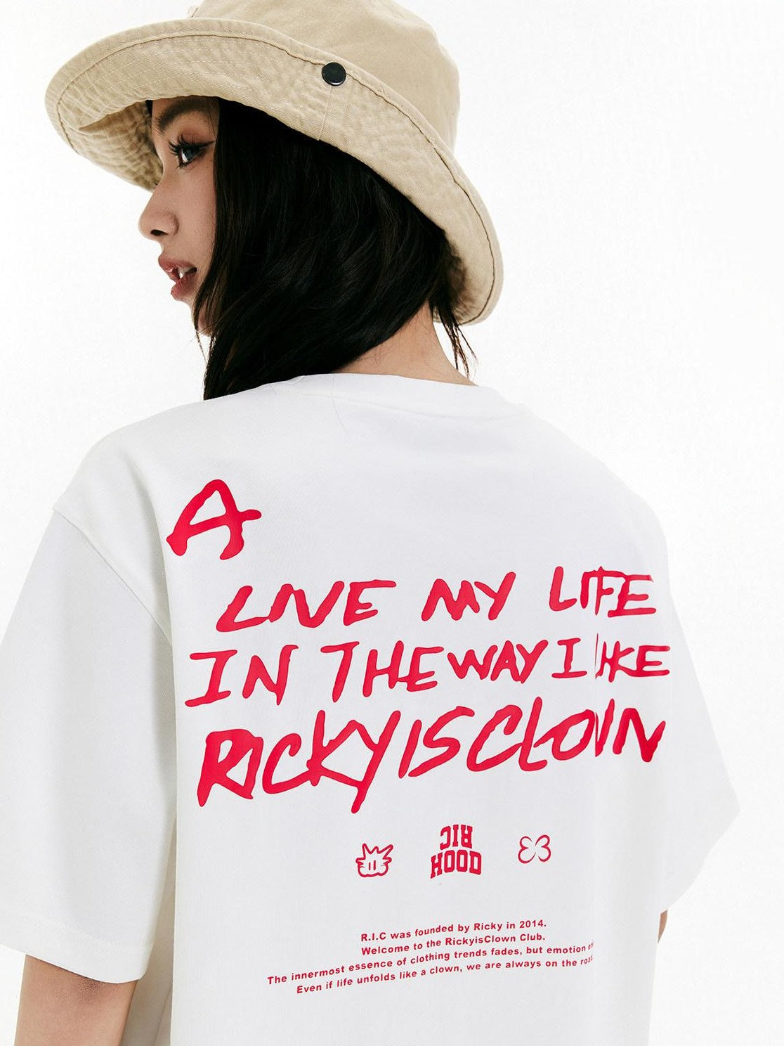 RickyisClown Vinyl Record Print Loose Men's Cotton Short Sleeve T-shirts