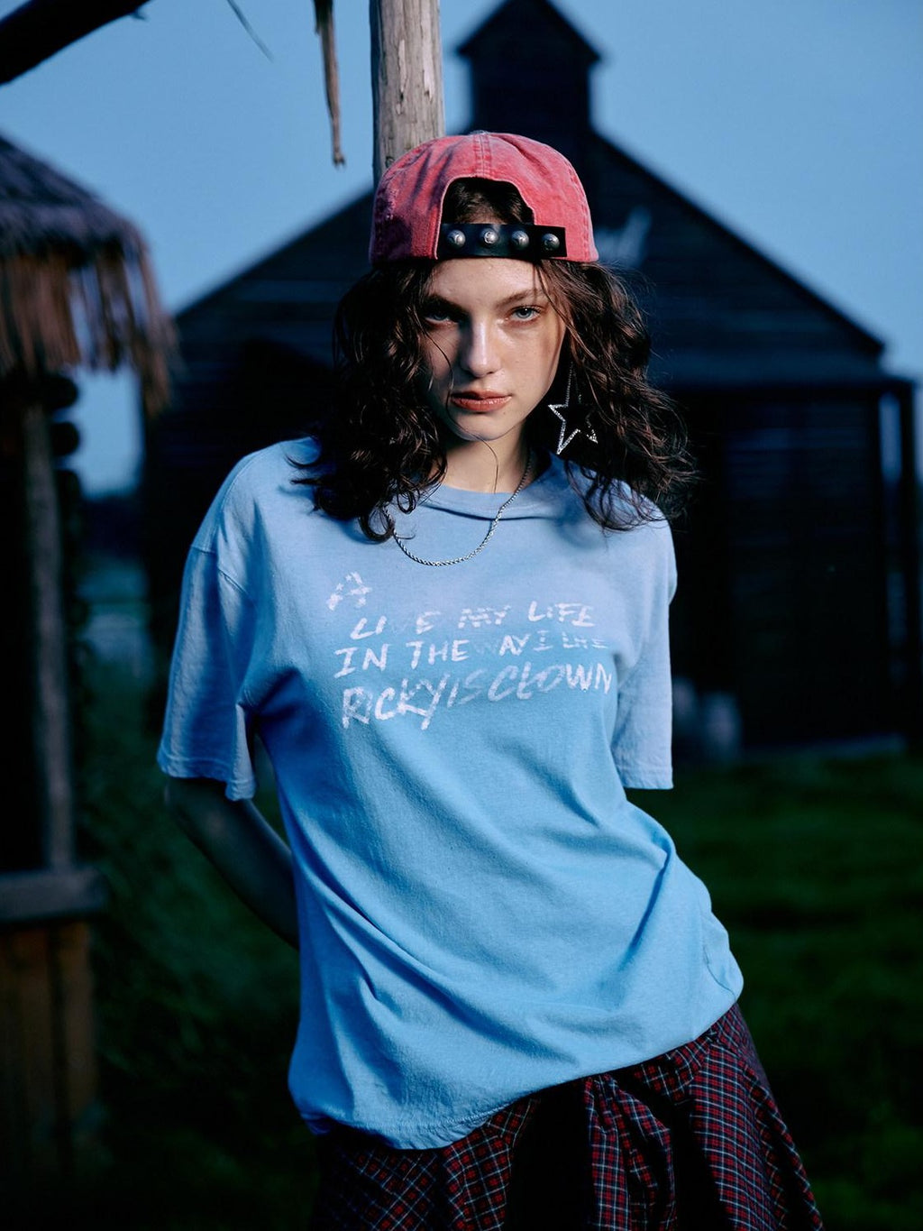 RickyisClown Watercolor Brushstroke Letter Print Men's Short Sleeve T-shirts