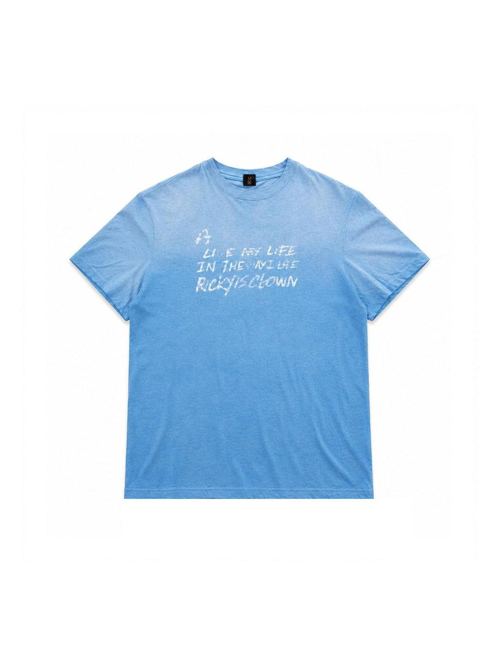 RickyisClown Watercolor Brushstroke Letter Print Men's Short Sleeve T-shirts