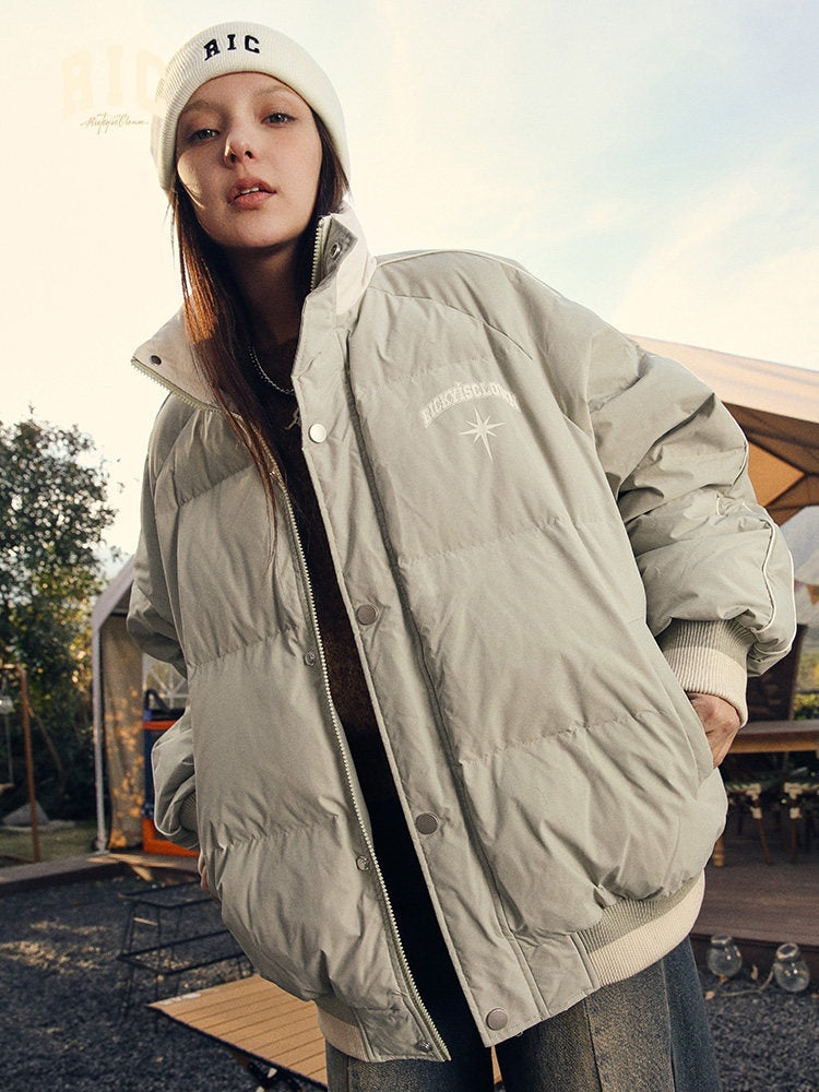 RickyisClown_White_Thickened_Relaxed_Fit_Men's_White_Duck_Down_Down_Jackets_MISSTT