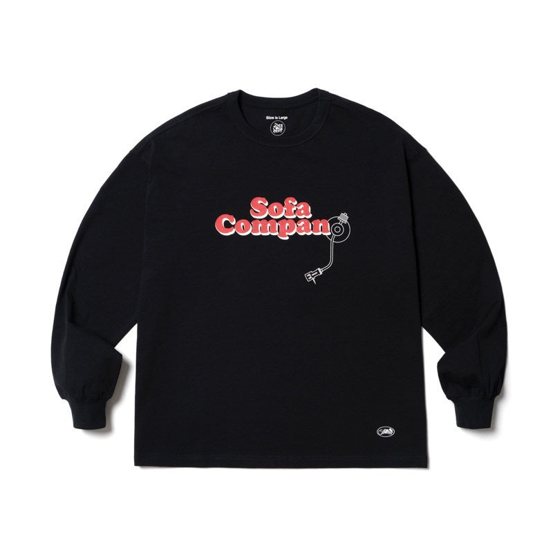 SUPERTOFU_100%_Cotton_Loose_Fit_Crew_Neck_Record_Needle_Graphic_Long_Sleeve_T-Shirts_MISSTT