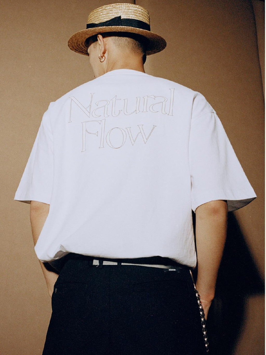 SUPERTOFU 100% Cotton Loose Vintage Letter Print Unisex Round Neck Short Sleeve T-Shirts