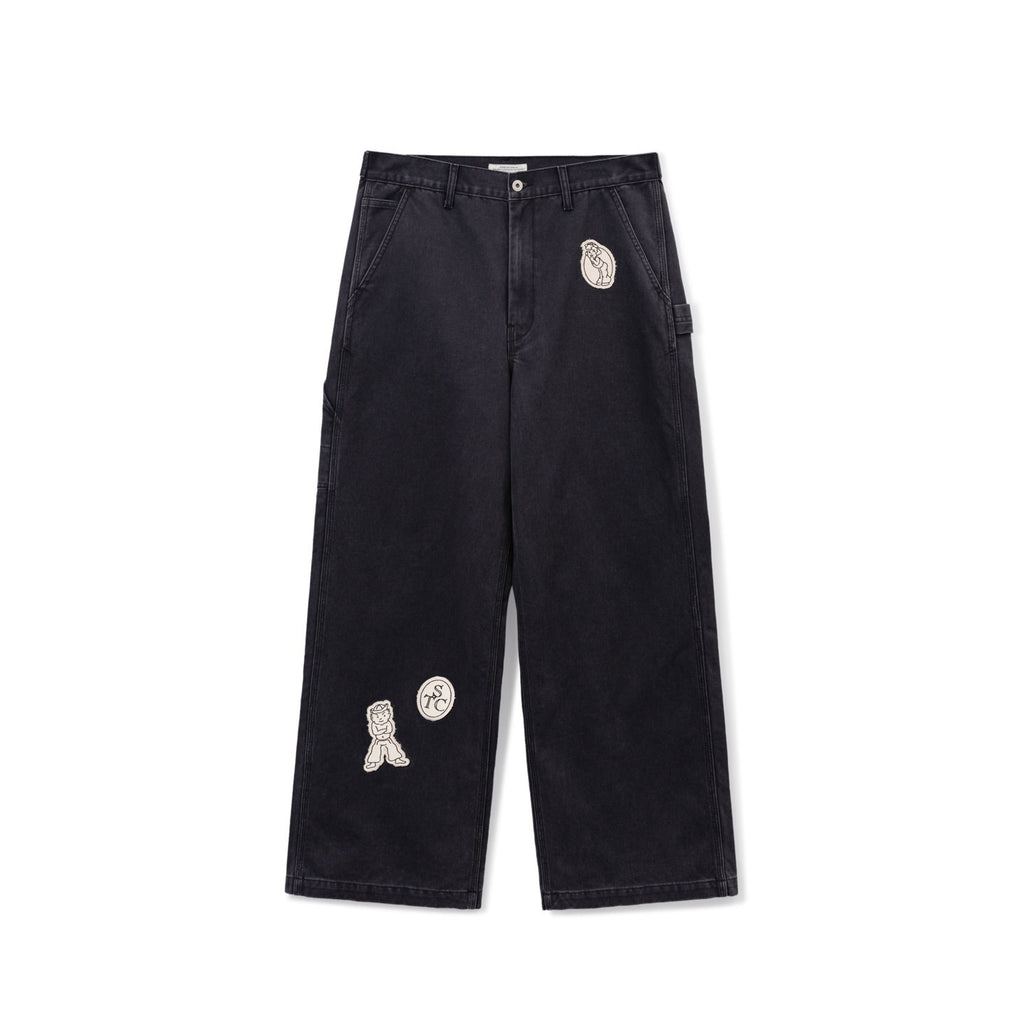 SUPERTOFU_100_Percent_Cotton_Vintage_Distressed_Straight_Fit_Unisex_Grey_Purple_Chinos_MISSTT